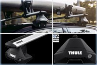 Thule 7105 EVO Clamp tetőcsomagtartó WingBar EVO fekete alumínium rúddal